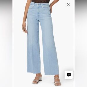 Paige Anessa Wide-Leg Jeans size 26 inseam 29